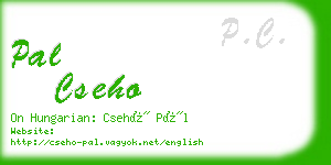 pal cseho business card